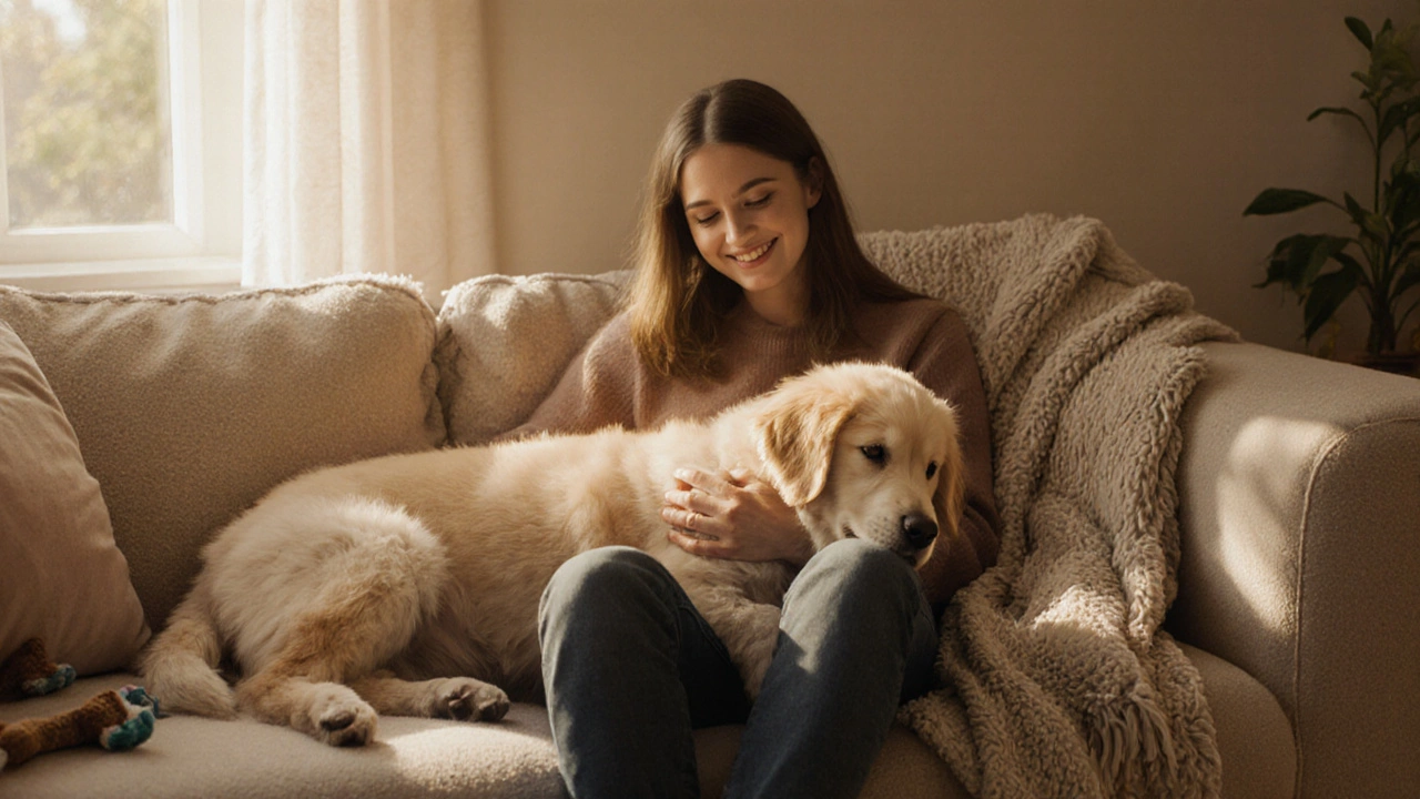 Cuddling a Puppy on the Couch: Safety Tips & Why It’s Usually Fine