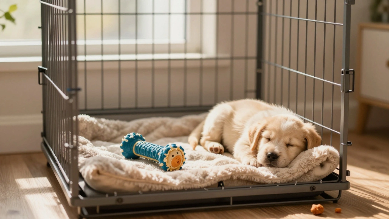 Should I Lock My Puppy in His Crate During the Day?